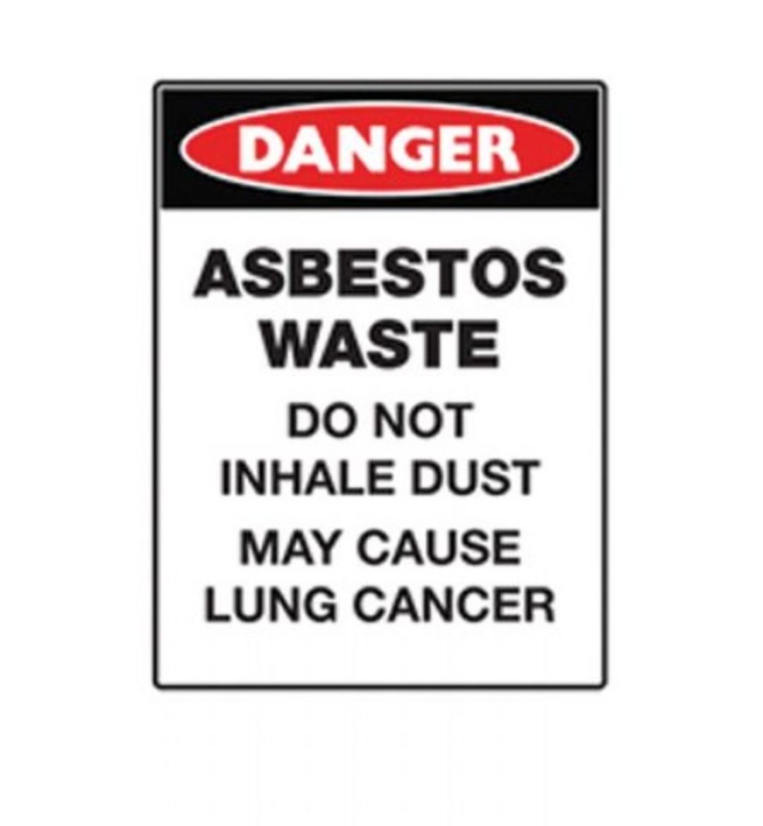 Picture of SIGN DANGER ASBESTOS WASTE SIGN 450MM (W) X 600MM (H) METAL