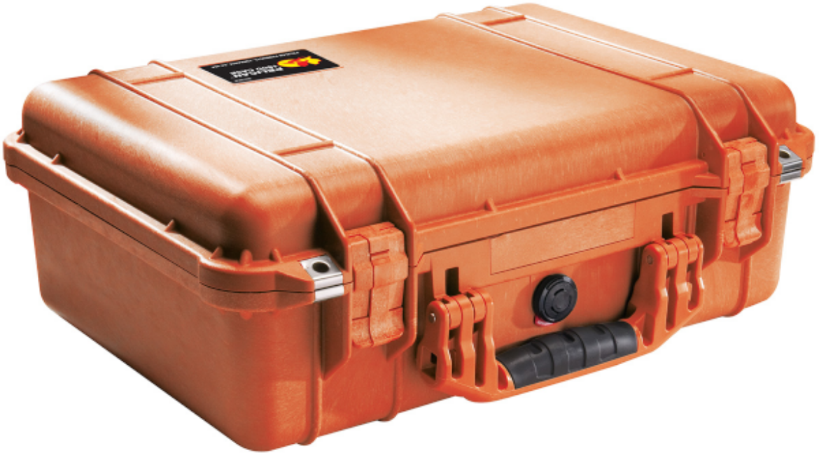 Picture of # 1500 PELICAN CASE NO FOAM - ORANGE