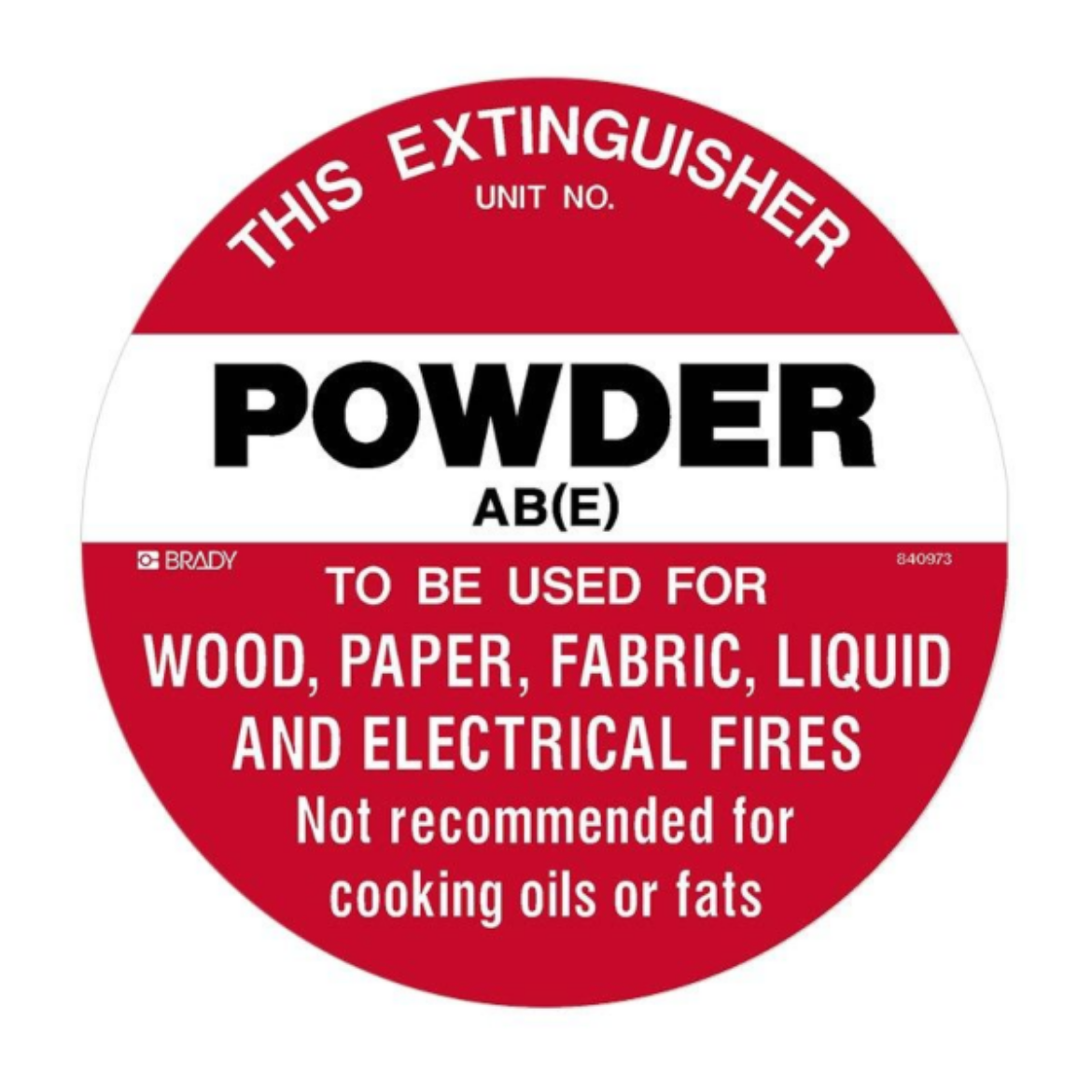 Picture of FIRE DISC POWDER AB(E) 200MM DIAMETER POLYPROPYLENE