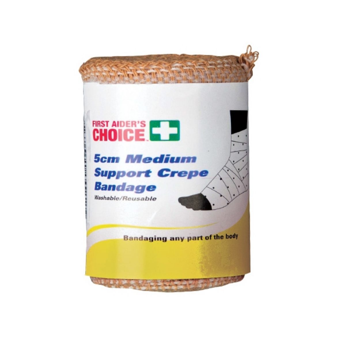 Picture of CREPE BANDAGE MEDIUM SUPPORT 5CM X 2M
