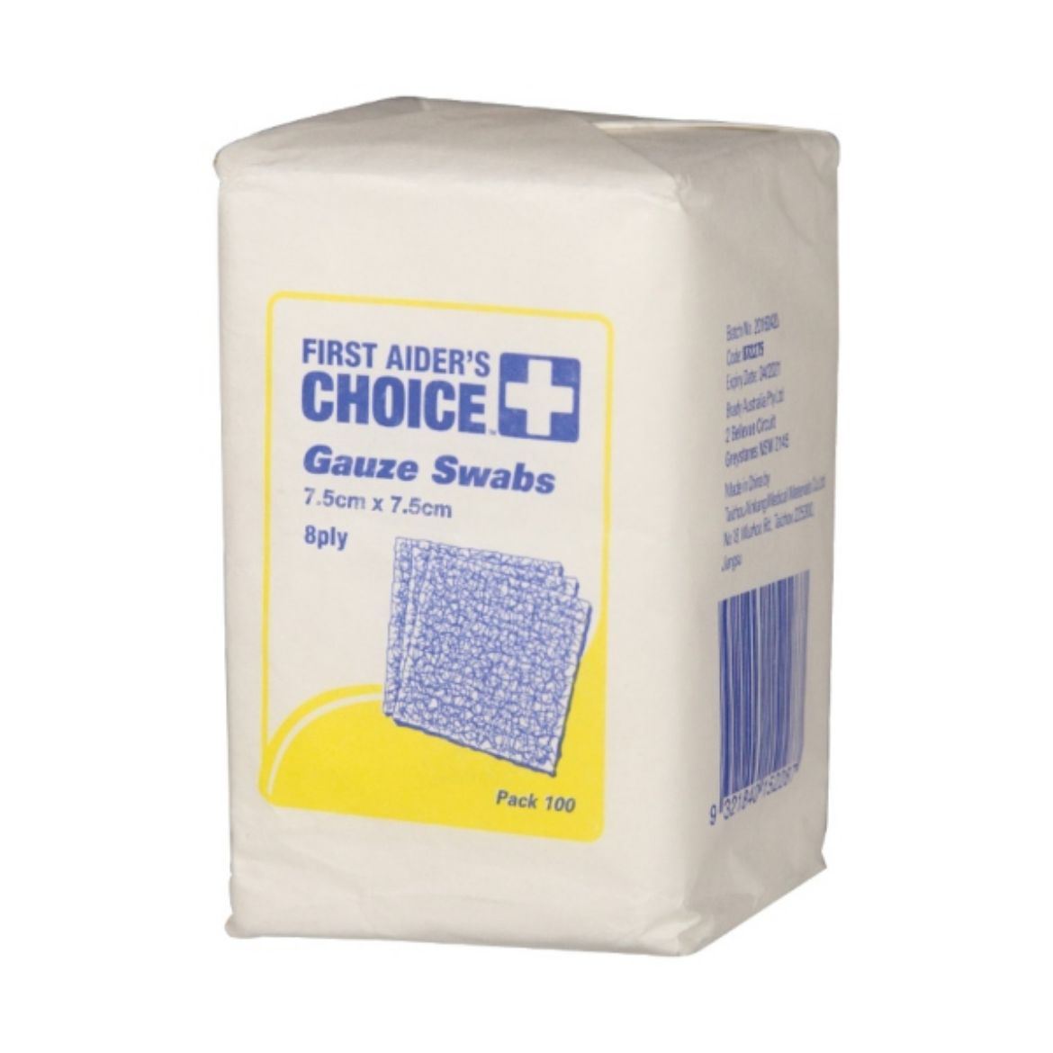 Picture of GAUZE SWABS 7.5CM X 7.5CM