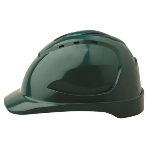 Picture of HARD HAT (V9) - VENTED, 6 POINT PUSH-LOCK HARNESS. AVAILABLE IN BLUE, GREEN, ORANGE, RED, WHITE, YELLOW, FLURO YELLOW, BLACK, FLURO ORANGE, FLURO PINK