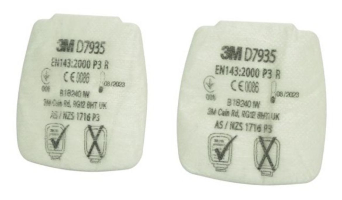 Picture of D7935 PARTICULATE FILTER P3 USE WITH D8051/D8055/D8059 - PACK OF 4 FILTERS = 2 PAIRS