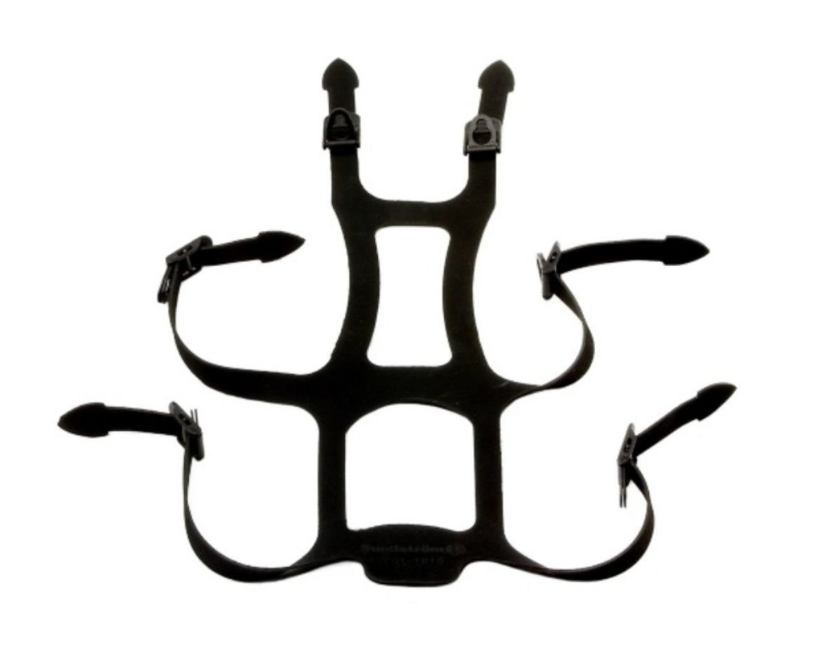 Picture of SR200 FULL FACE MASK WITH NATURAL RUBBER HEAD HARNESS AND PC VISOR