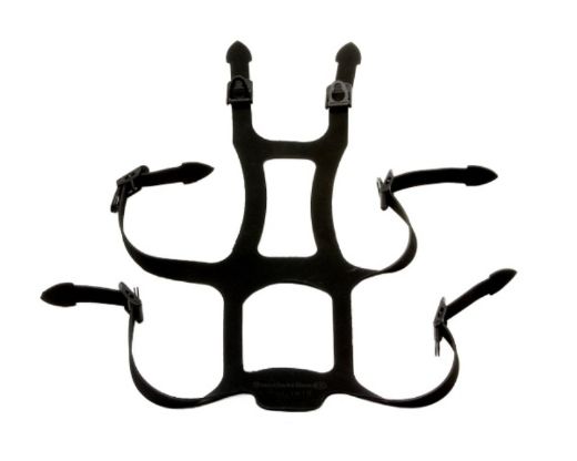 Picture of SR200 FULL FACE MASK WITH NATURAL RUBBER HEAD HARNESS AND PC VISOR