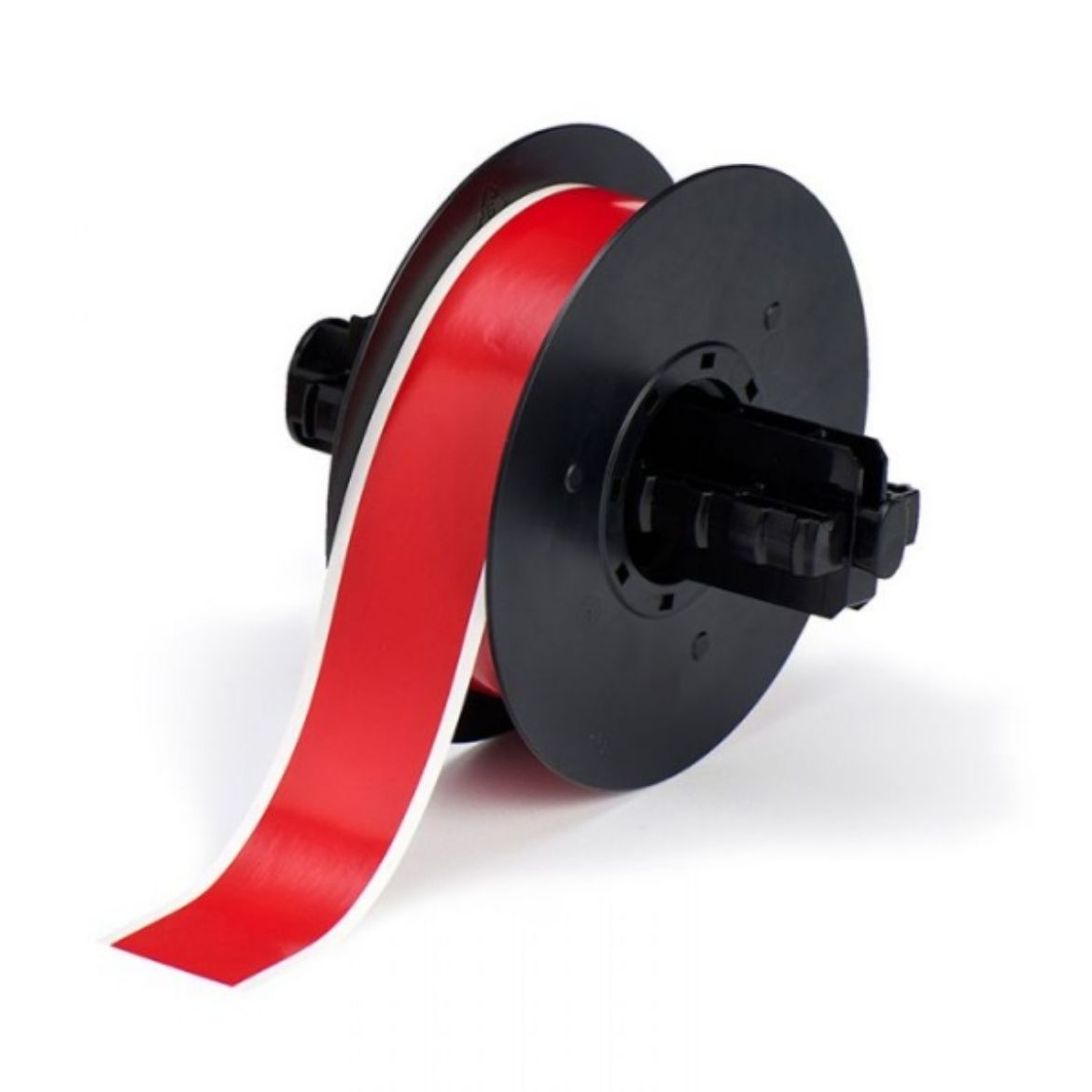 Picture of ALL WEATHER PERMANENT ADHESIVE VINYL LABEL TAPE FOR B30 PRINTERS - 28.5MM(W) X 30.48M(L) RED