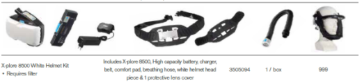 Picture of X-PLORE 8500 WHITE HELMET KIT