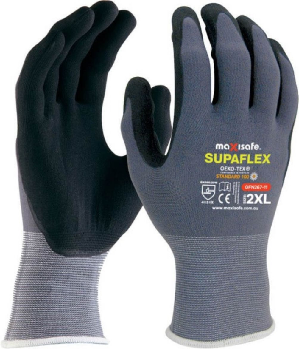 Picture of 'SUPAFLEX' NYLON GLOVE, SUPERFLEX COATING TECHNOLOGY - MEDIUM