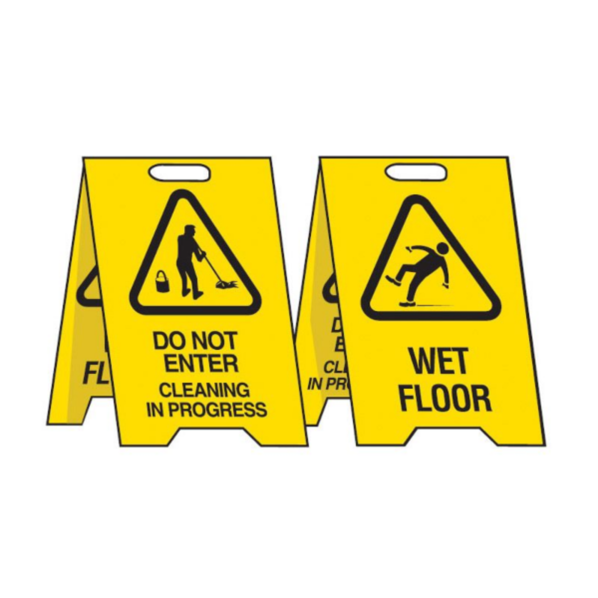 Picture of 2 LEGEND STAND DO NOT ENTER CLEANING IN PROGRESS/WET FLOOR