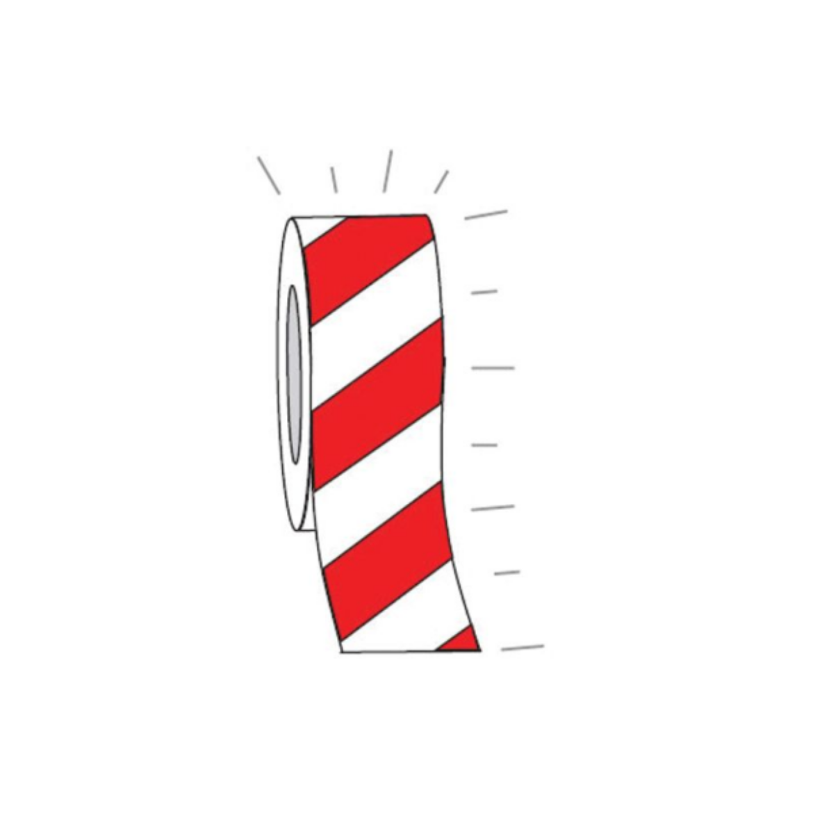Picture of HIGH INTENSITY EXT TAPE 50MM RED/WHITE