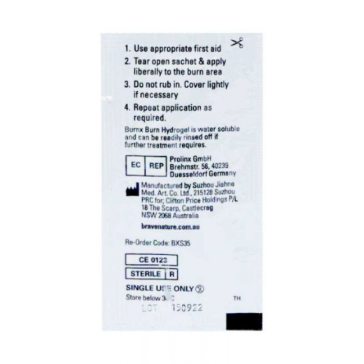 Picture of BURNEX BURN HYDROGEL SACHET 3.5G