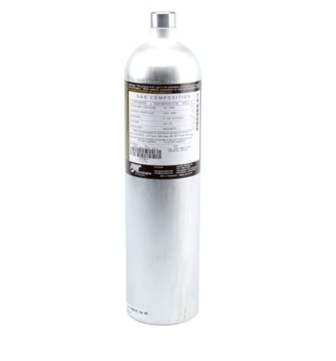 Picture of CALIBRATION GAS - CH4 (2.5%), O2 (18.0%), H2S (25 PPM), CO (100 PPM), CO2 (0.5%)