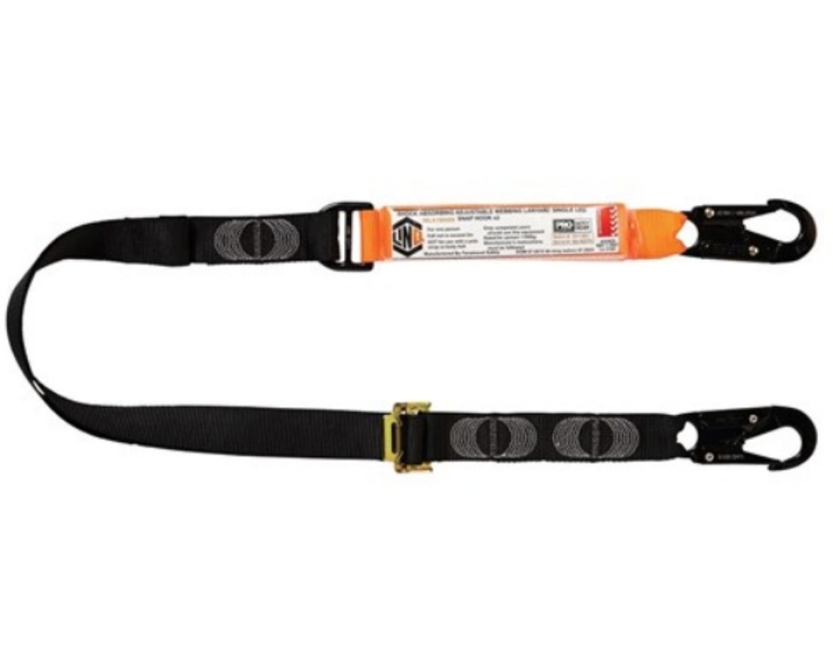 Picture of LINQ ELITE SINGLE LEG SHOCK ABSORBING 2M ADJUSTABLE LANYARD WITH HARDWARE SN X2