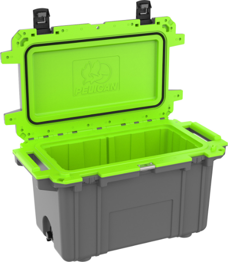 Picture of PELICAN ELITE COOLER 66 LITRE IM DARK GREY/ELECTRIC GREEN