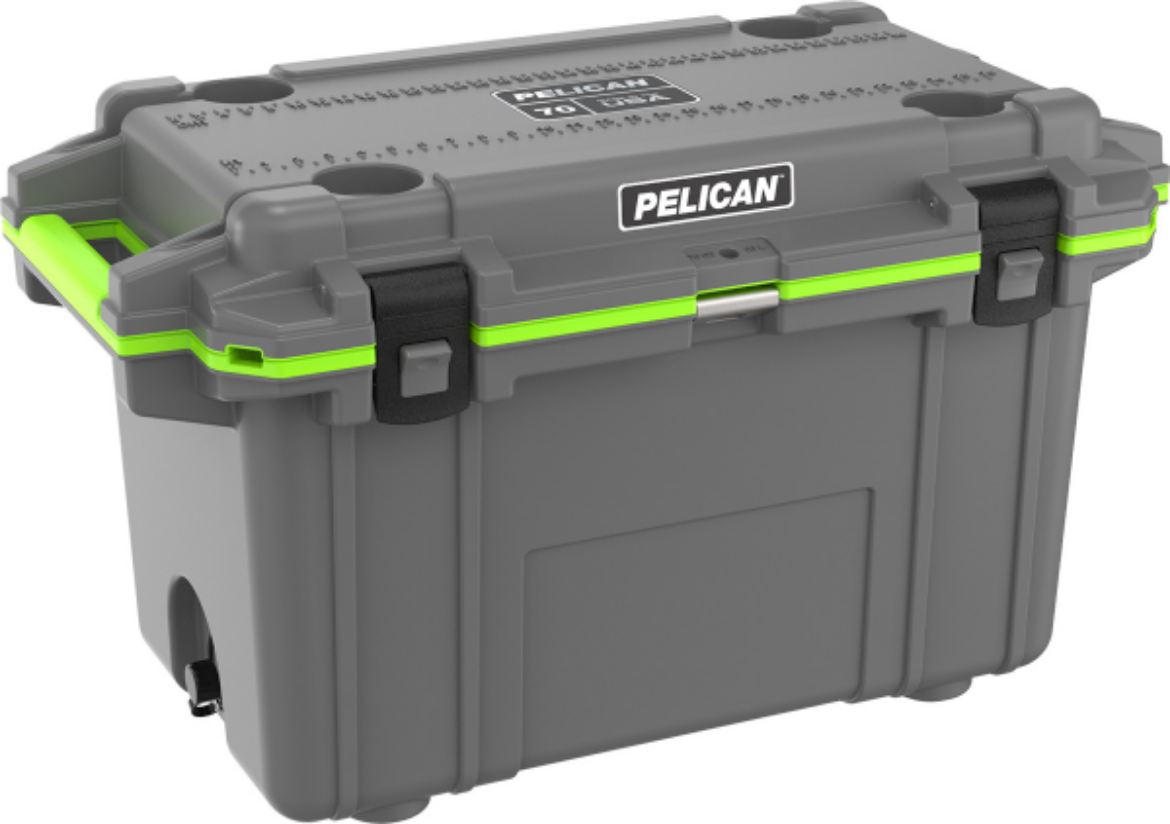 Picture of PELICAN ELITE COOLER 66 LITRE IM DARK GREY/ELECTRIC GREEN