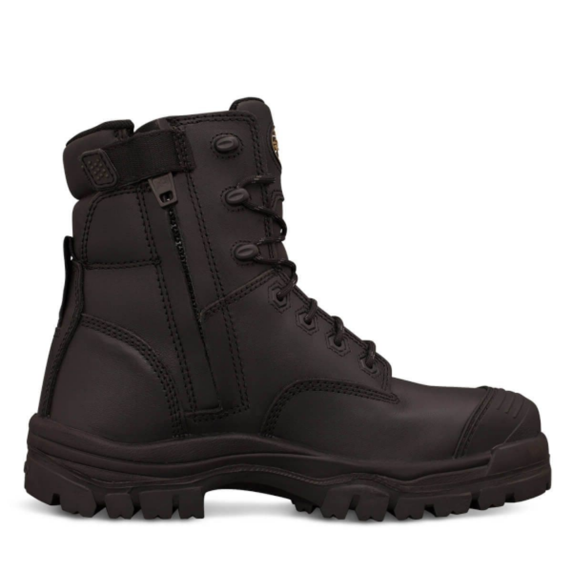 Picture of 150MM ZIP SIDE LACE UP BOOT, WATER RESISTANT FULL GRAIN LEATHER, FULLY LINED,
COMPOSITE TOE CAP, TOE SCUFF PROTECTION