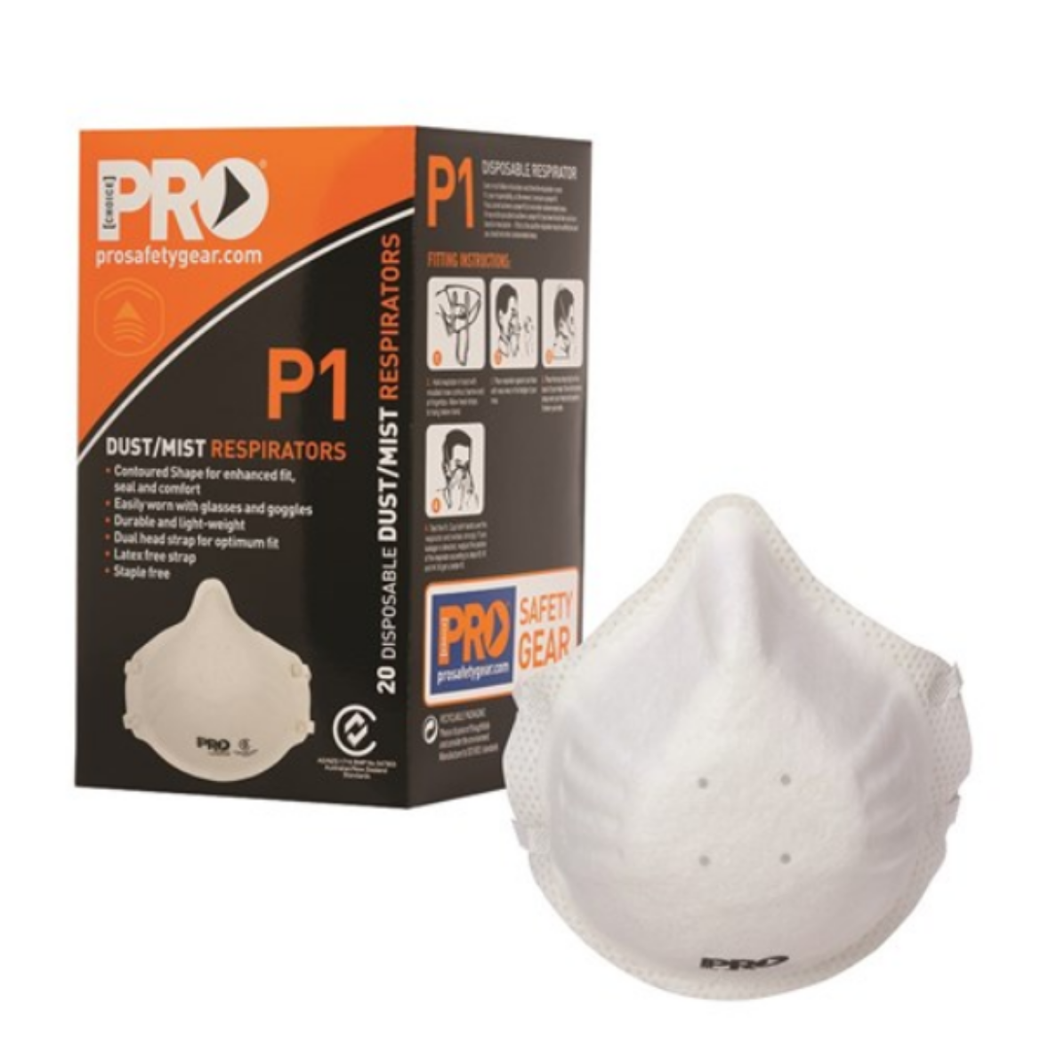 Picture of PC301 - RESPIRATOR P1, NO VALVE - PACKAGING DAMAGED