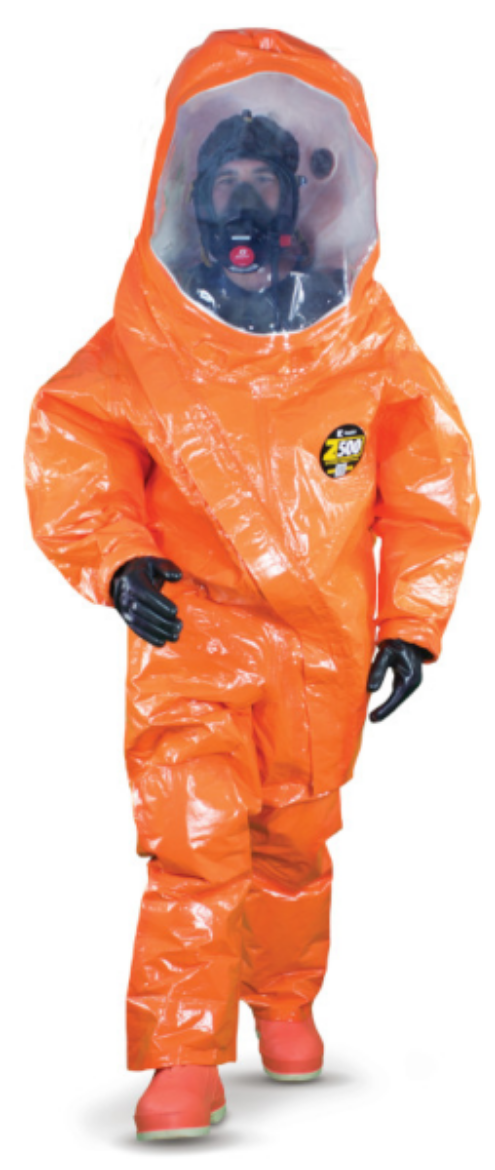 Picture of ZYTRON 500 - 582 HEAT SEALED ENCAPSULATING SUIT FR/ENTRY ORANGE LGXL