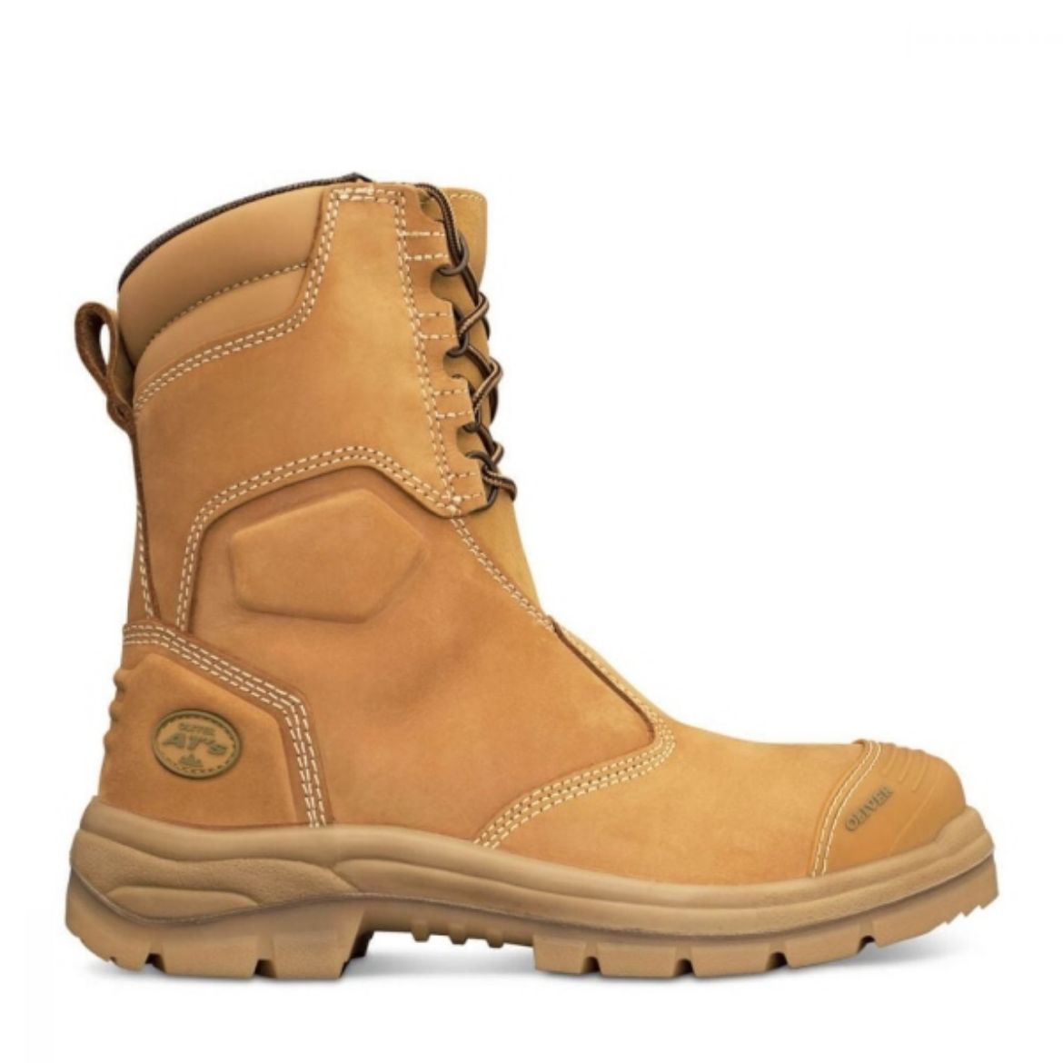 Picture of 200MM ZIP SIDE LACE UP BOOT, WATER RESISTANT NUBUCK LEATHER,  COOLSTEP
LINING