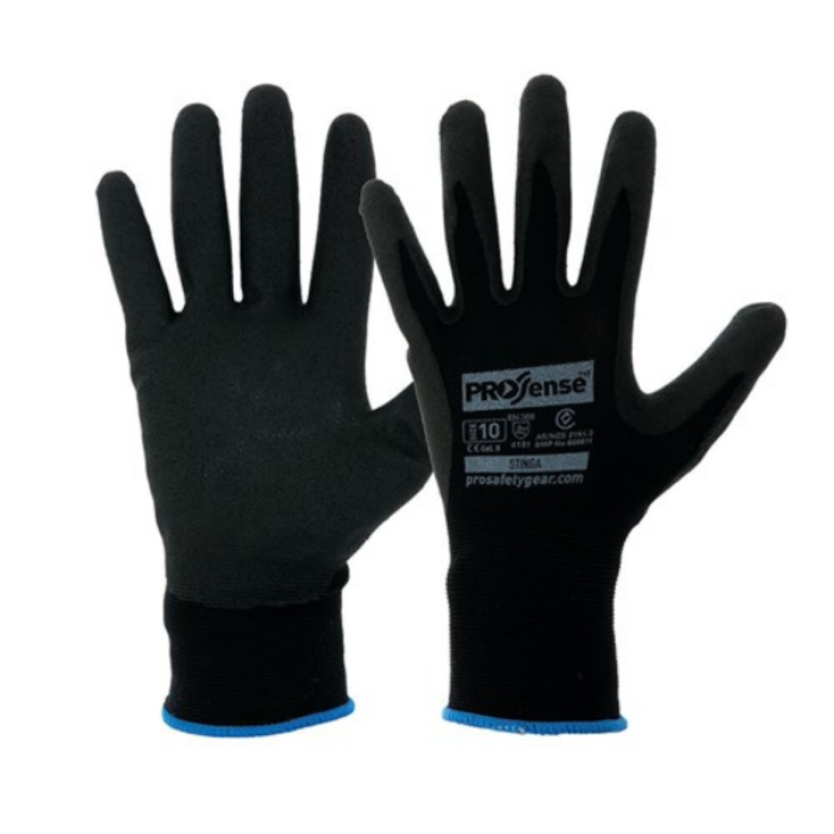 Picture of STINGA BLACK PVC FOAM ON NYLON LINER. AVAILABLE IN SIZES 7/8/9/10/11