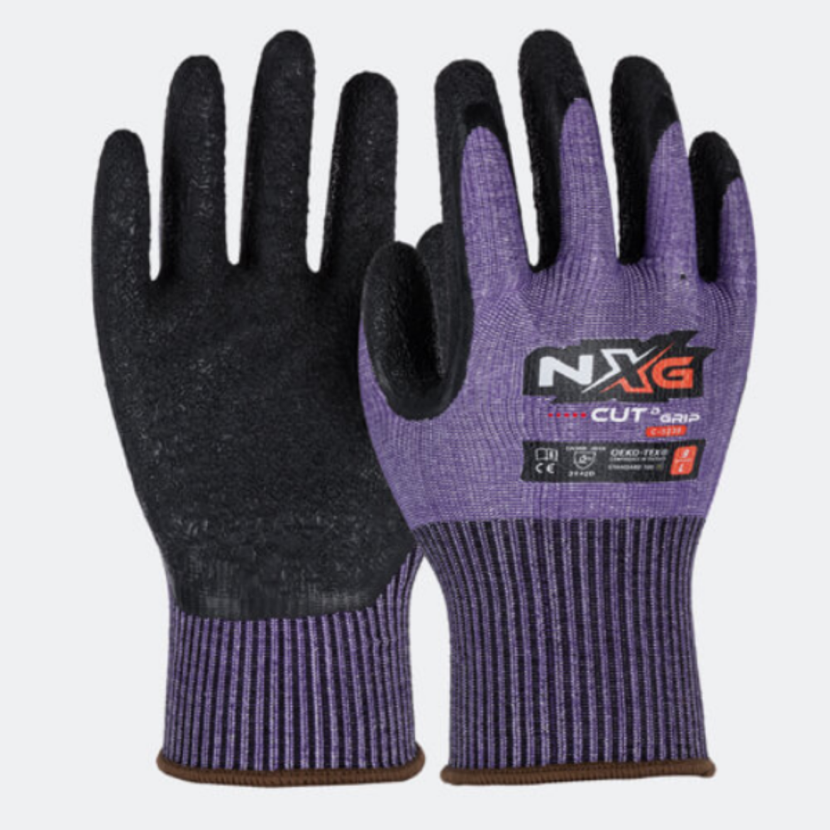 Picture of C-5230 - GLOVES, NXG CUT D GRIP, PURPLE LATEX
