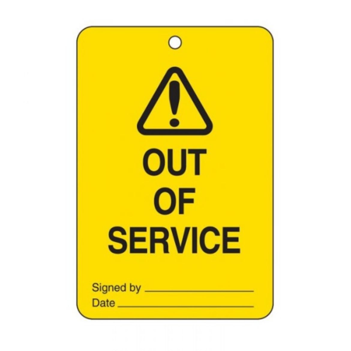 Picture of OUT OF SERVICE LOCKOUT TAGS - REVERSE SIDE DO NOT REMOVE THIS TAG, CARDSTOCK
