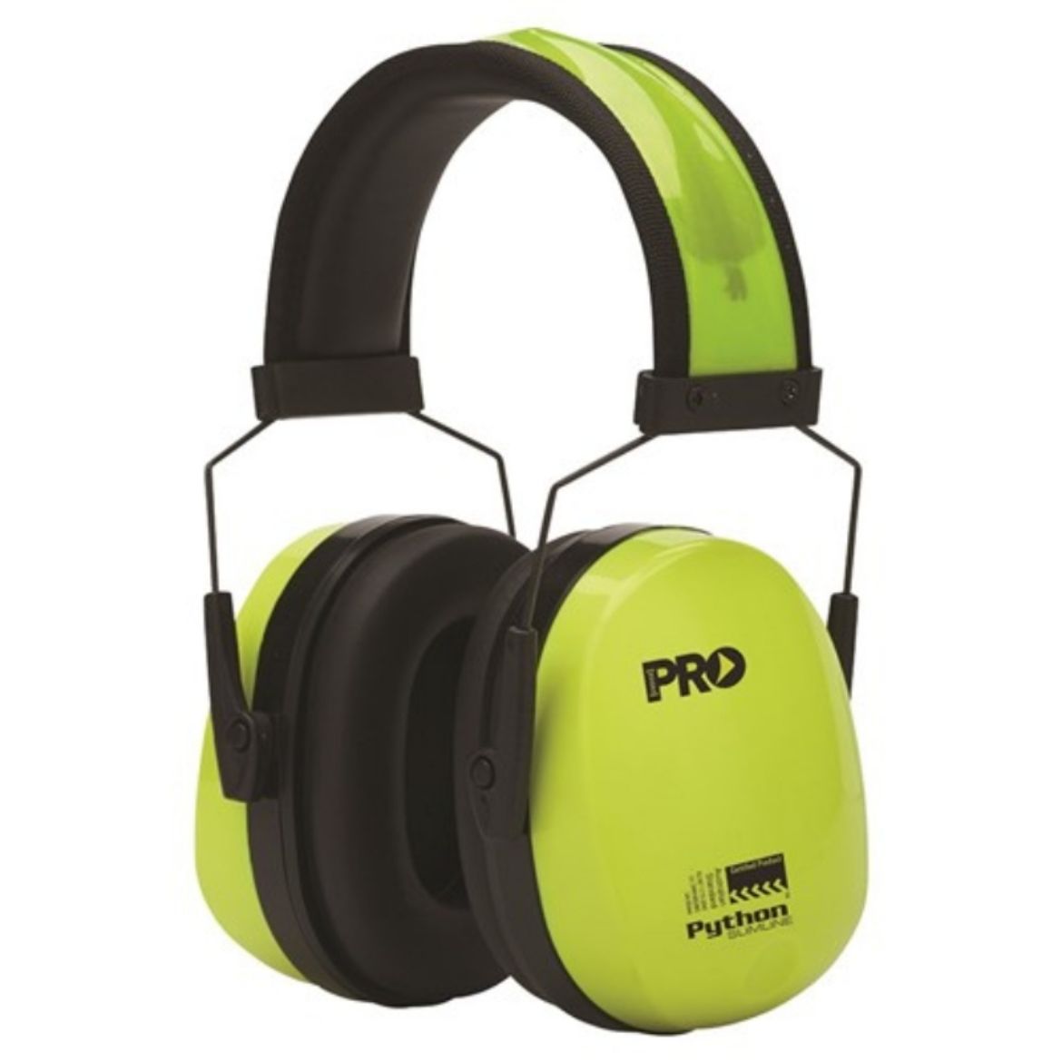 Picture of PYTHON EARMUFFS HI-VIS - SLIM-FIT - CLASS 5, 31DB (A)