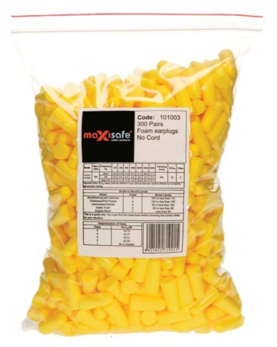 Picture of MAXISAFE TAPERED EARPLUG, UNCORDED