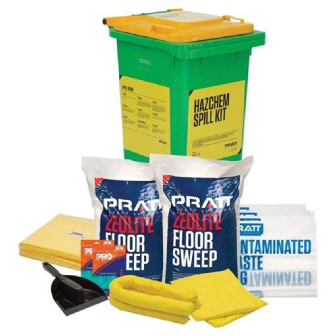 Picture of PRATT 120LTR HAZCHEM AUS SPILL KIT- YELLOW LID
