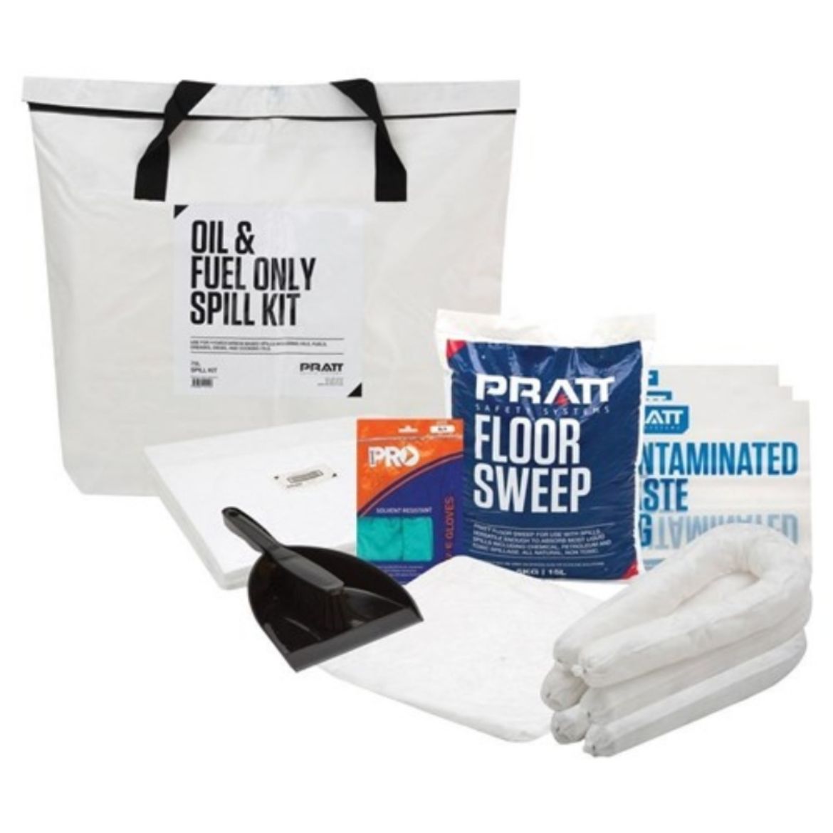 Picture of PRATT 75LTR  OIL & FUEL AUS SPILL KIT- WHITE BAG