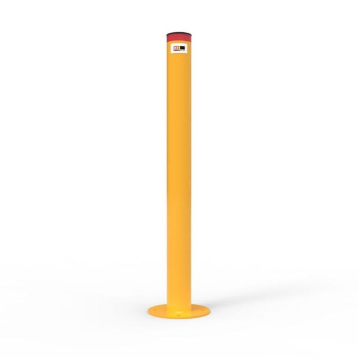 Picture of BG BOLLARD SURFACE MOUNT, YELLOW POWDER COATED STEEL,  90MM (DIAMETER) X 1000MM (H)