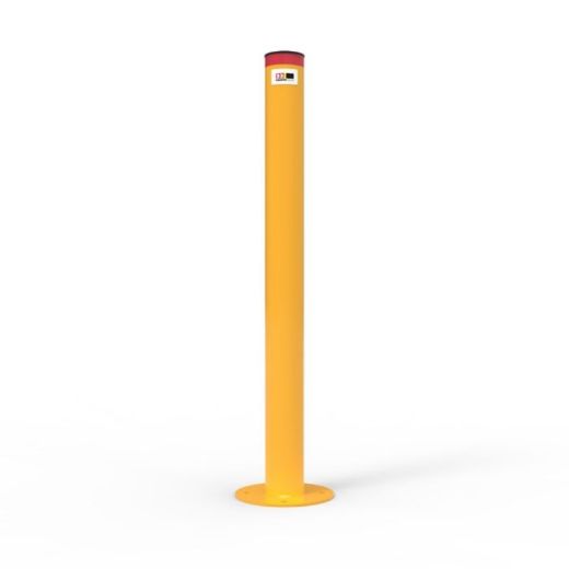 Picture of BG BOLLARD SURFACE MOUNT, YELLOW POWDER COATED STEEL,  90MM (DIAMETER) X 1000MM (H)